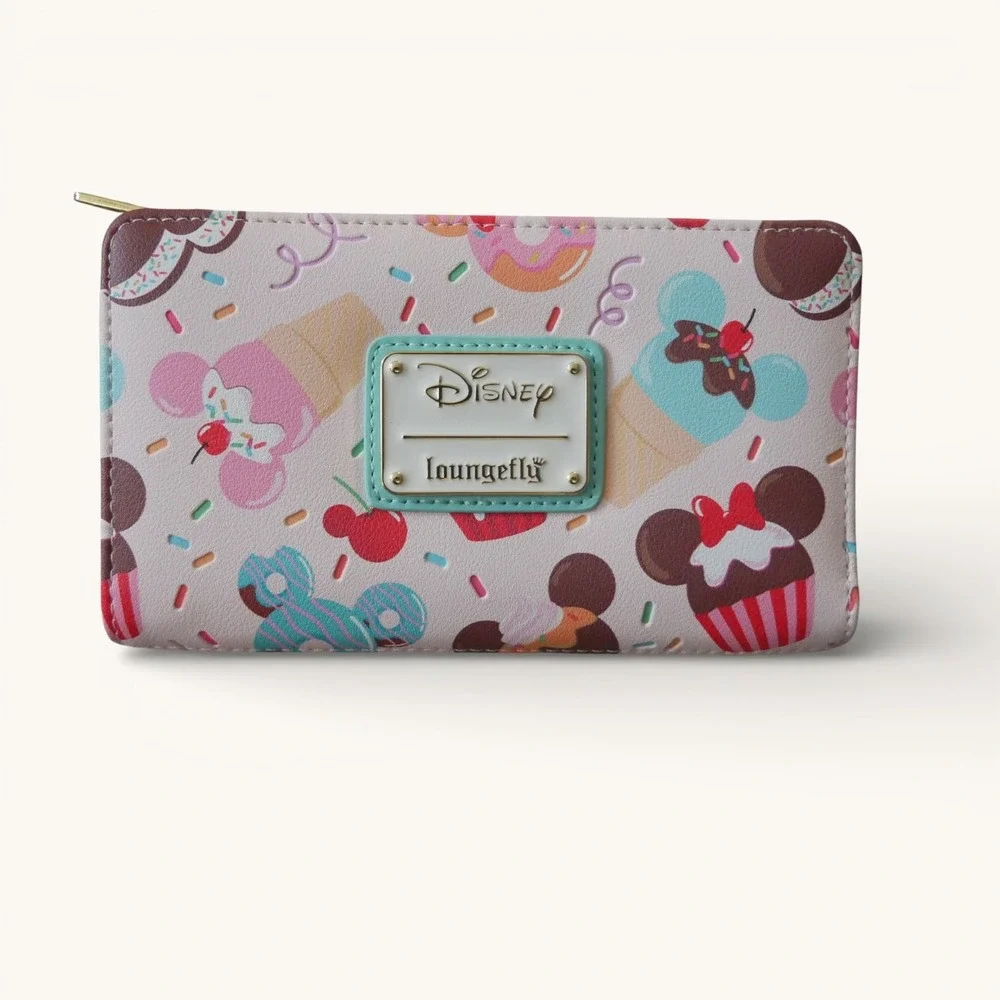Loungefly‎ Disney Mickey Minnie Sweet Treats Wallet Dessert Ice Cream